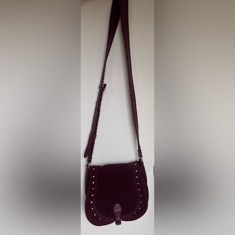 Ted Baker Plum Crossbody Saddle Bag